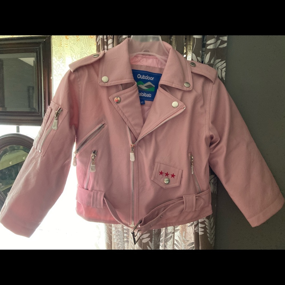 Girls Vegan Leather Jacket